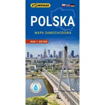 Mapa - Polska mapa samochodowa lam 1:650 000