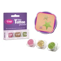 Tytoo. Tatua�e zestaw brokat�w 3 koloroy