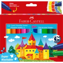 Faber-Castell Flamastry jumbo zamek 12 szt.