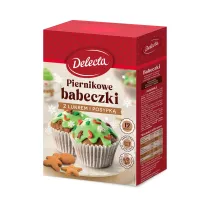 Delecta Babeczki piernikowe z lukrem zielonym i posypk 360 g