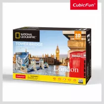 Puzzle 3D 120 el. National Geographic London Tower Bridge Cubic Fun