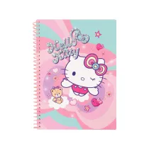 Patio Ko�obrulion B5 100k. w kratk� plastikowa spirala Hello Kitty pink wz�r 3