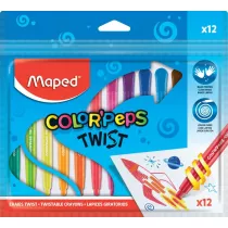 Maped Kredki Twist wiecowe wykrcane 12 szt.