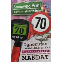 Karnet Urodziny 70