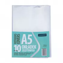Okadka zeszytowa A5 bezbarwna (10szt) ASTRA