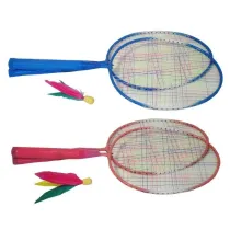 Badminton krtki z lotk z pirkiem MIX Swede