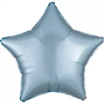 Amscan Balon foliowy Lustre Pastel niebieski gwiazda 48cm