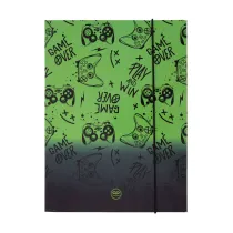 Patio Teczka kartonowa z gumk� A4  Coolpack Game Over Gradient Green