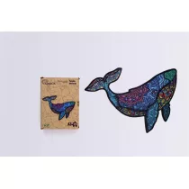 Puzzle drewniane eko 125 el. Pot�ny wieloryb A3 PuzzleOK