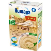 Humana Kaszka bezmleczna 5 zbóż po 6. miesiącu 100% Organic Quality 200 g