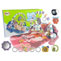 LeanToys Mata dla niemowlaka z d�wi�kiem r�owa
