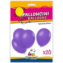 Balony lateksowe fioletowe 26cm 20 szt