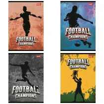 St. Majewski Zeszyt A5 32 kartki linia dwukolorowa. Ok�adka laminowana lakier miejscowy UV 70 g/m2. Football Cham