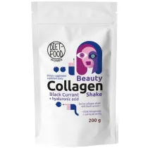 Diet-Food Shake kolagenowy z kwasem hialuronowym i czarn porzeczk suplement diety 200 g