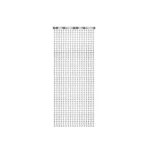 PartyDeco Kurtyna Gwiazdki srebrna 100x245 cm