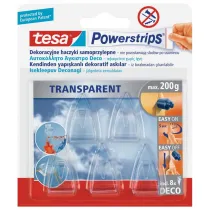 Tesa Haczyk samoprzylepny powerstrips prze�roczysty 5 szt.