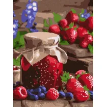 Ideyka Malowanie po numerach - D�em malinowy 30x40cm
