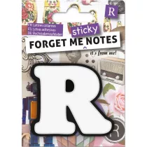 If Forget me sticky. Notes kart samoprzylepne litera R niebieski
