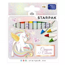 Starpak Kredki woskowe Unicorn 490949 12 szt.