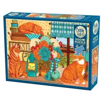 Puzzle 500 Pomaraczowe koty G3 Cobble Hill
