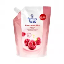 Family Fresh Hand Soap nawilajce mydo do rk z ekstraktem z malin Kremowa Malina Refill 750 ml