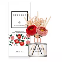 Cocodor Dyfuzor zapachowy z patyczkami i prawdziwymi kwiatami Flower Camellia White Musk PDI30427 200 ml
