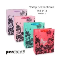 Penword Torebka prezentowa 32x26x12cm MIX