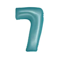 Godan Balon foliowy Smart Cyfra 7 jasna niebieska matowa 76cm