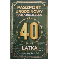 Yeku Karnet Urodziny 40 Nowy paszport m�skie