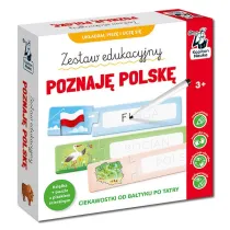 Zestaw edukacyjny. Poznaj� Polsk�. Ksi��ka + puzzle do pisania 3+ Kapitan Nauka