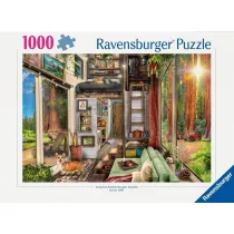 Puzzle 1000 el. Domek w lesie Ravensburger
