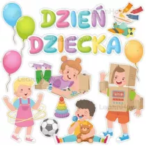 LearnHow Dekoracja okolicznociowa Dzie Dziecka 14el