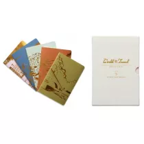 Designworks Ink Zestaw 5 plannerw podry Travel Notebook