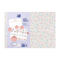 Oxford Flowers Planer tygodniowy A4 Floral 60 kartek