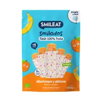Smileat Lody owocowe do mro�enia o smaku moreli i banana Smilado po 6 miesi�cu 5 x 50 g Bio