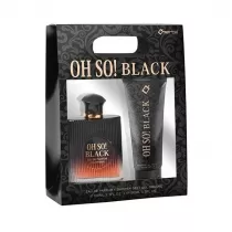 Omerta Oh So! Black For Women zestaw dla kobiet woda perfumowana spray + el pod prysznic 2 x 100 ml