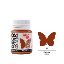 Rosa Farba akrylowa metaliczna copper 55 20ml