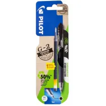 Strigo PILOT D�UGOPIS G2 0,7MM �ELOWY CZARNYX1 WK�AD CZARNY