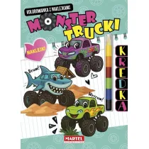 Modu�owa kredka. Monster Trucki z naklejkami