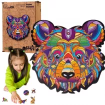Puzzle drewniane eko 39 el. Br�zowy nied�wied� A3 Maksik