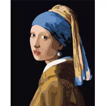 Ideyka Malowanie po numerach - Dziewczyna z per�� 40x50cm