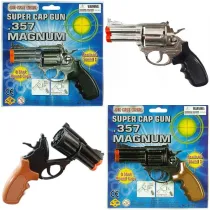 Pistolet na sp�onk�, metalowy - mix Pisarek