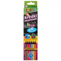 Penmate Kolori Premium Kredki trjktne neonowe + temperwka 6 szt.