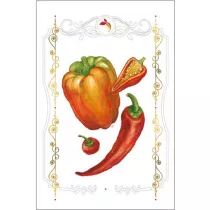 DaVinci Karnet B-BD 502 062 Papryki + koperta 12x18 cm