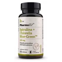 Pharmovit Spirulina + chlorella blue-green (500 mg) suplement diety 180 tab.