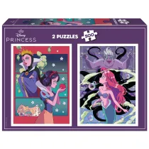 Puzzle 2 x 500 el. Krlewna nieka / Maa Syrenka Educa