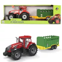 Traktor z zielon� przyczep� Askato