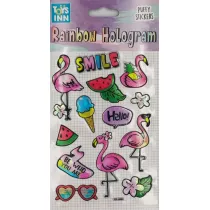 Stnux Naklejki rainbow hologram - Smile