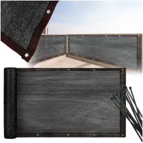 Osona balkonowa LUARO mata maskujca siatka cieniujca na balkon taras 150g/m2 105x500cm UV