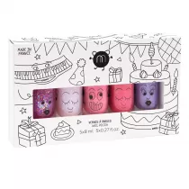 Nailmatic Kids Party zestaw lakier�w do paznokci Sheepy + Polly + Cookie + Kitty + Piglou 5 x 8 ml
